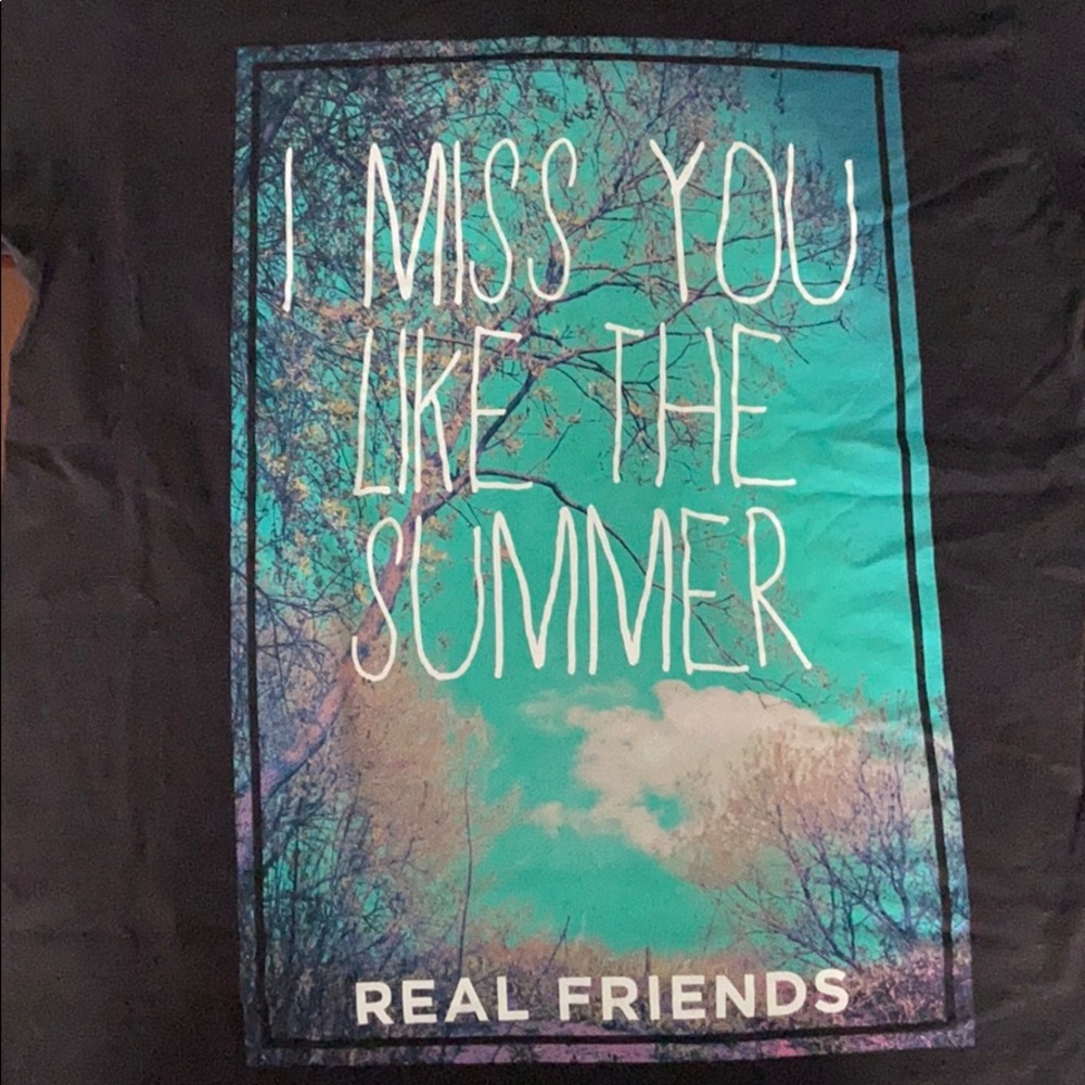 Real Friends I Miss You Like the Summer T-shirt - Picture 2 of 3